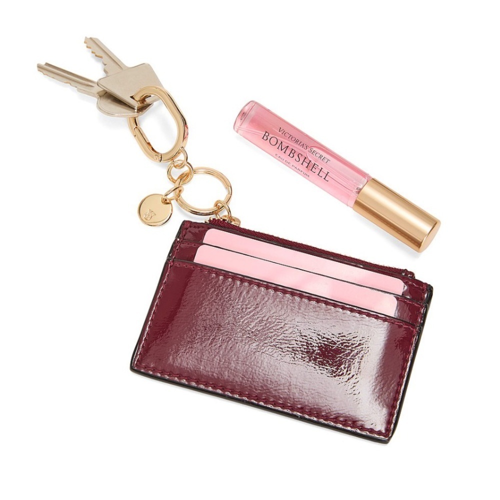 Victoria's Secret Classic Card Holder with Gold Keychain - Picture 4 of 4